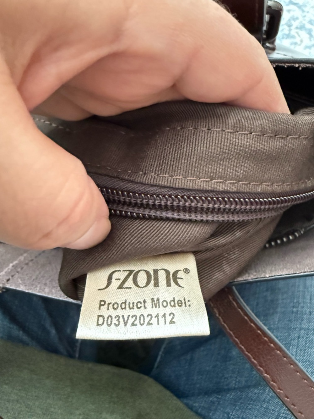 SZONE Leather Tote - Chocolate Brown - Picture 4 of 14